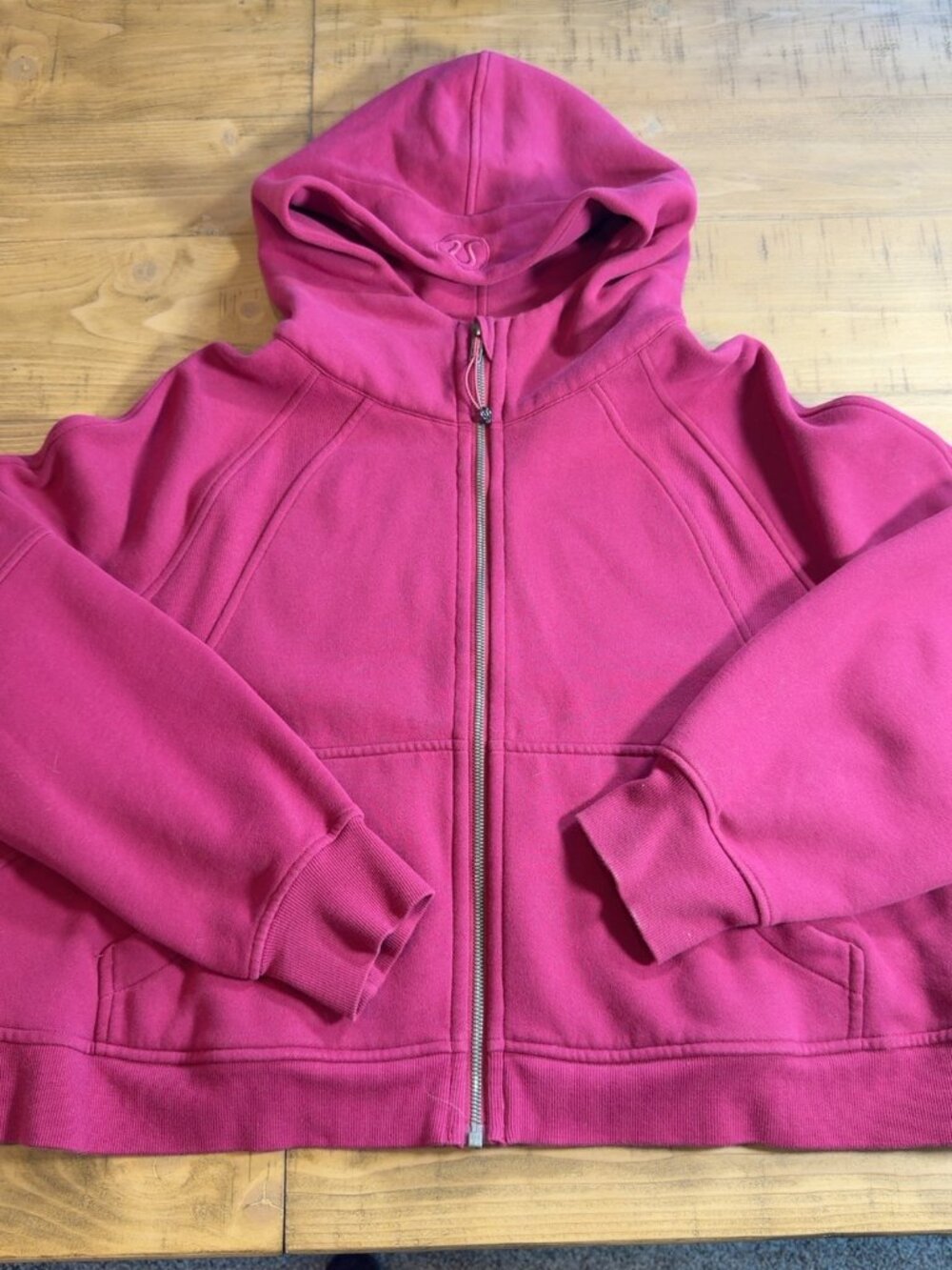 Lululemon Scuba Oversized Full Zip Hoodie Sonic Pink XL/XXL